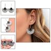 Black Onyx Gemstone Women's Gift For Her Silver Jewelry Earring 1.5''