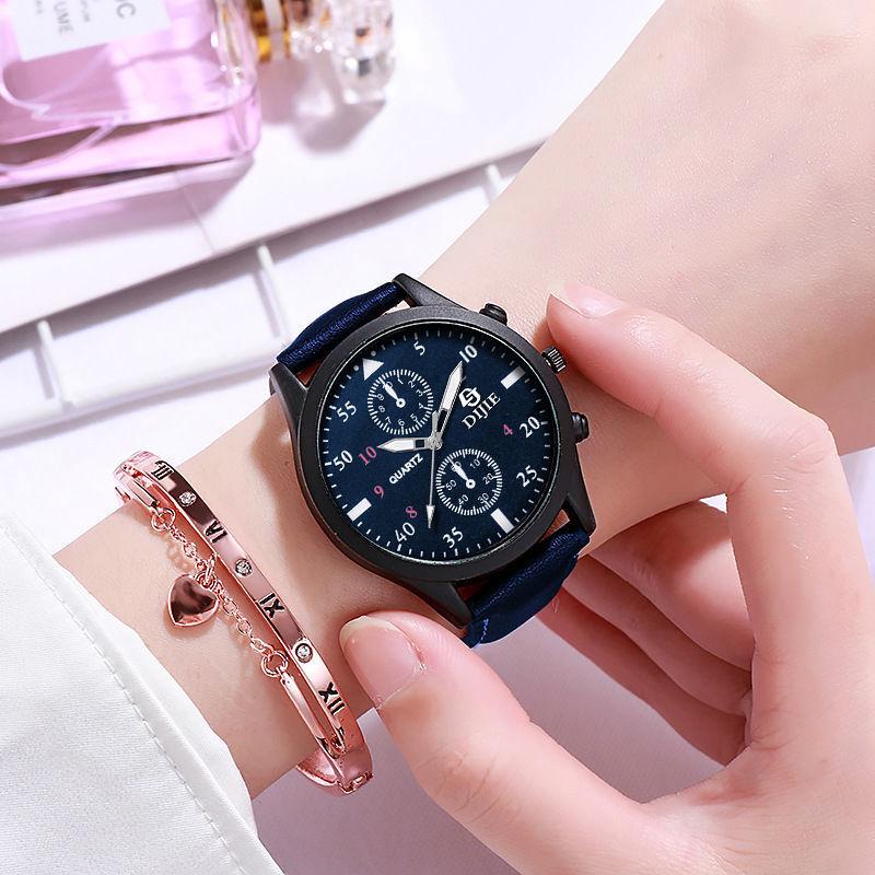 Light Luxury Simple Business Belt Quartz Watch High-End Design Casual Fashion Couple Student Party High-Value Watch