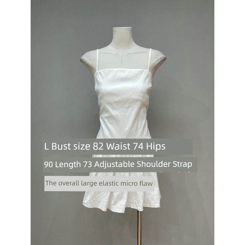 

A Glance at the Spring Festival of Ten Thousand Years Exclusive White Moonlight Dress Sense of Atmosphere Midi dress Series Micro-Leisure Style 3.29 No. 14 color (L code) One size