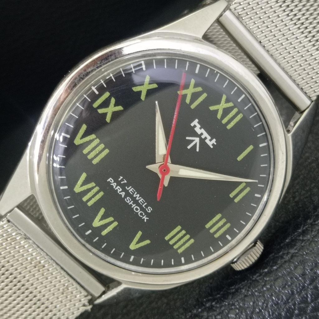 

HMT МЕХАНИЧЕСКИЕ ВИНТАЖНЫЕ ИНДИЙСКИЕ МУЖСКИЕ ЧАСЫ С РИМСКИМИ ЦИФРАМИ, ЧЕРНЫЙ ЦИФЕРБЛАТ a702853-1 R211-a702853