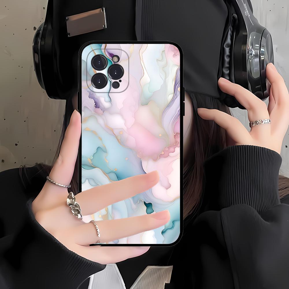 Marble Art Phone Case For IPhone 16 15 14 11 12 13 Mini Pro XS Max Cover 6 7 8 Plus X Funda Shell