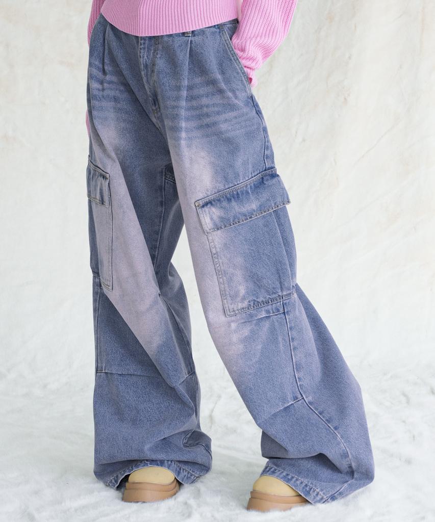 AVANDRESS Side Big Cargo Pants Camo