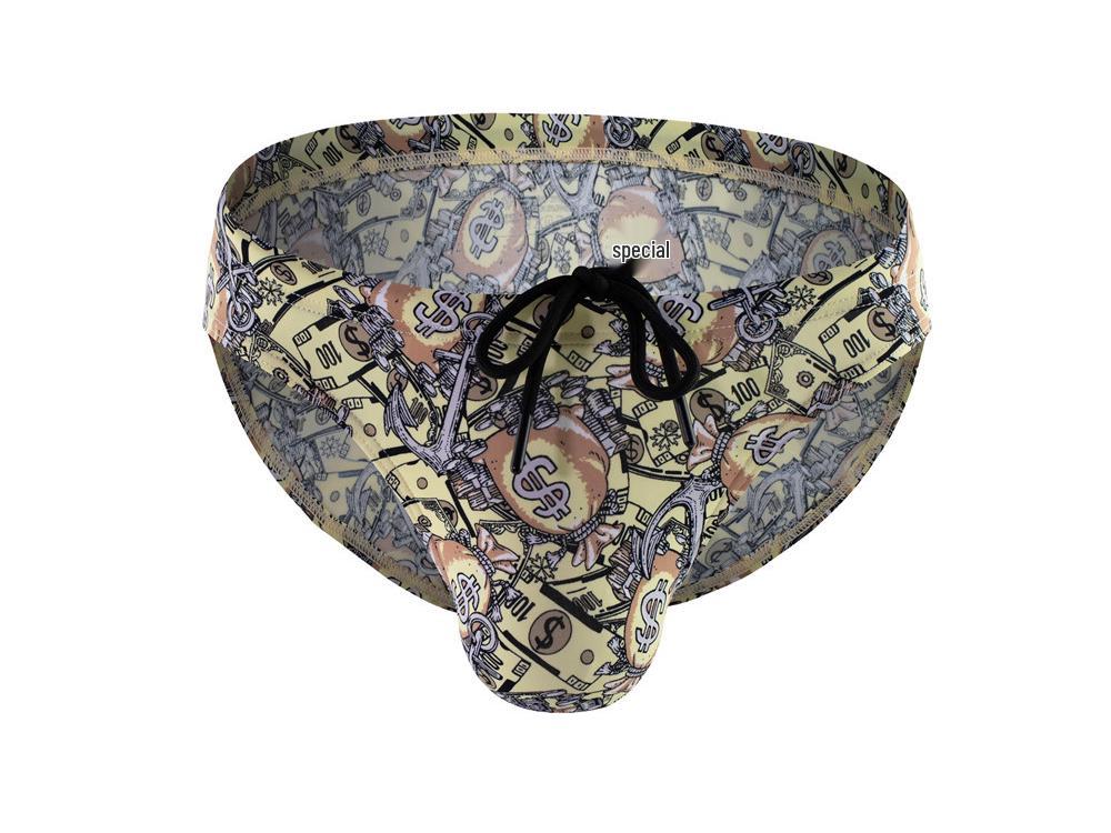 BRAVE PERSON Fearless Captain Men's Triangle Bikini Swim Briefs