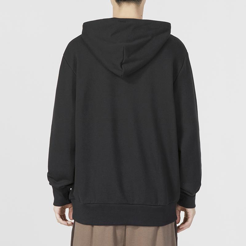 Adidas Alphabet Logo Print Hoodie Men Hoodie Black IC9363