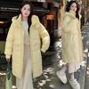 Autumn and Winter New Down Cotton Jacket Women's Mid-length 2025 New Winter Loose Slimming Fashion Hooded Thickened Korean