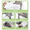 6Pcs/Bag Pet Cleaning Wipes Nonwoven Fabric Gentle Cleaning Moisturizing Skin Protections Gloves Wipe for Grooming