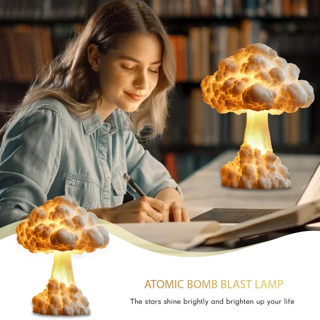 Atomic Bomb Blast  Cloud Table Lamp, 3D  Cloud  Blast Lamp