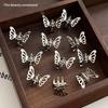 20 Stück Mini Metall Schmetterling Haarklammern, Hohl Kleine Schmetterling Haarclips, Niedliche Seitenpony Zöpfe Haarspangen für Damen Mädchen Haarschmuck