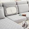 Jacquard Neuer Sofakissenbezug, einfarbig, elastischer Sitzbezug, abnehmbarer, dicker Sofaschutz, L-förmiger Sofabezug, Haustiere, Wohnzimmer, Zuhause