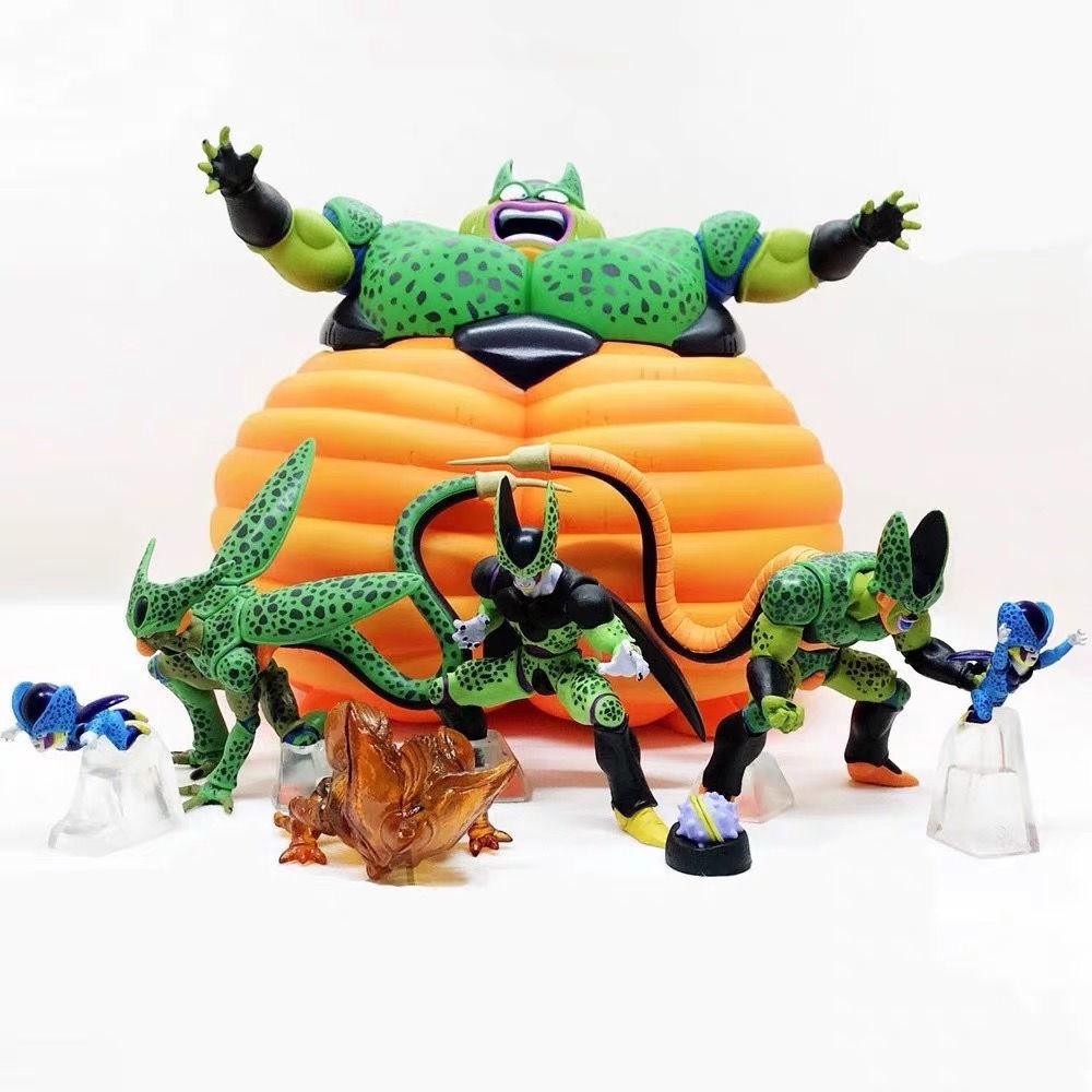 7pcs/set Drogan Boll Z Cell Family Figure Cell Pvc Action Figures Collection Model Toys For Children Gifts