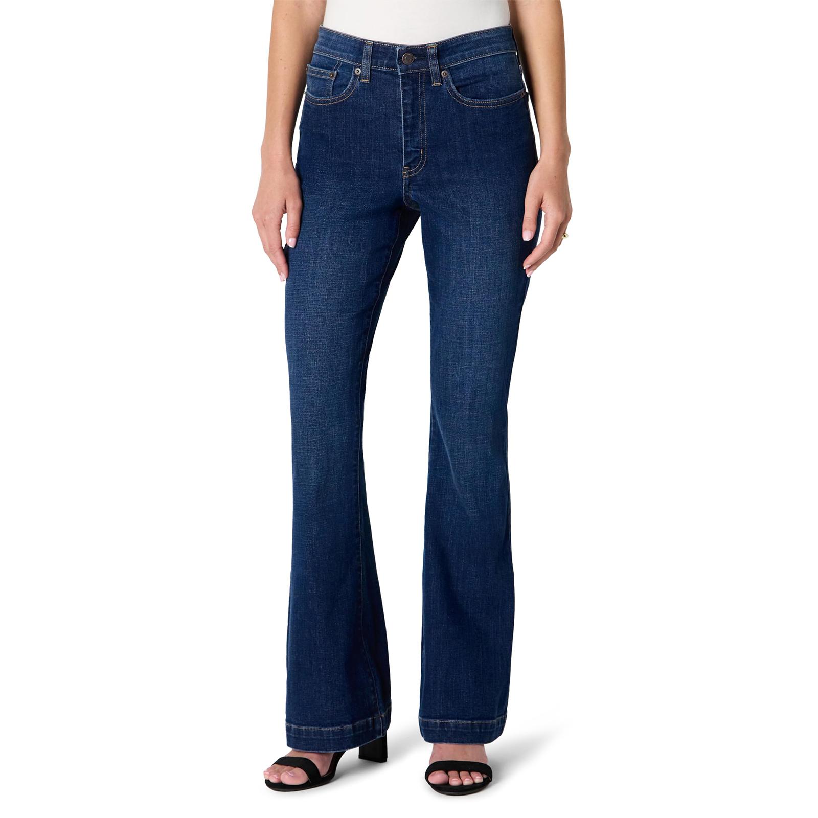 

Women s High Waist Washed Women s Jeans Fashionable Versatile Straight Leg Pants XL темно-синього кольору