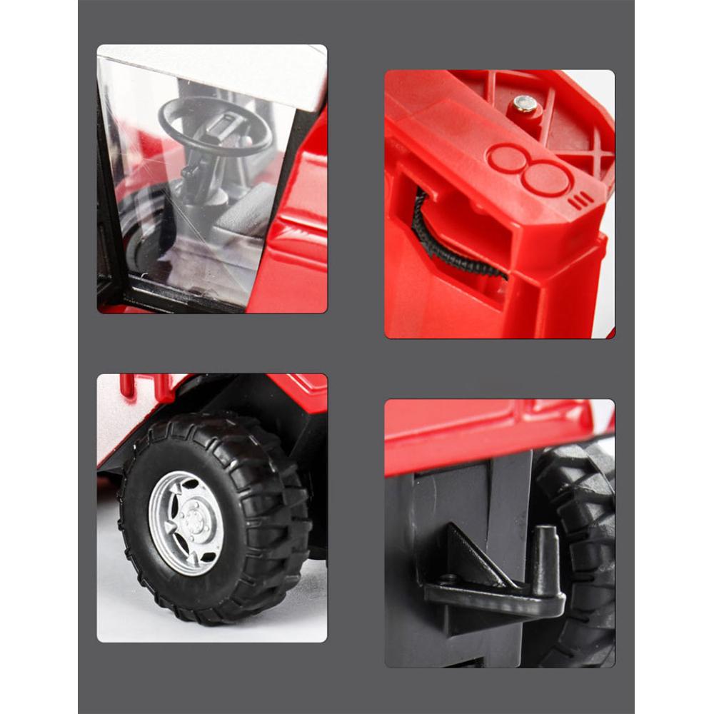 1/24 Alloy Combined Wheat Harvester Model Agricultural Tractor Vehicle Sound and Light Suitable for Collection Kids Toys