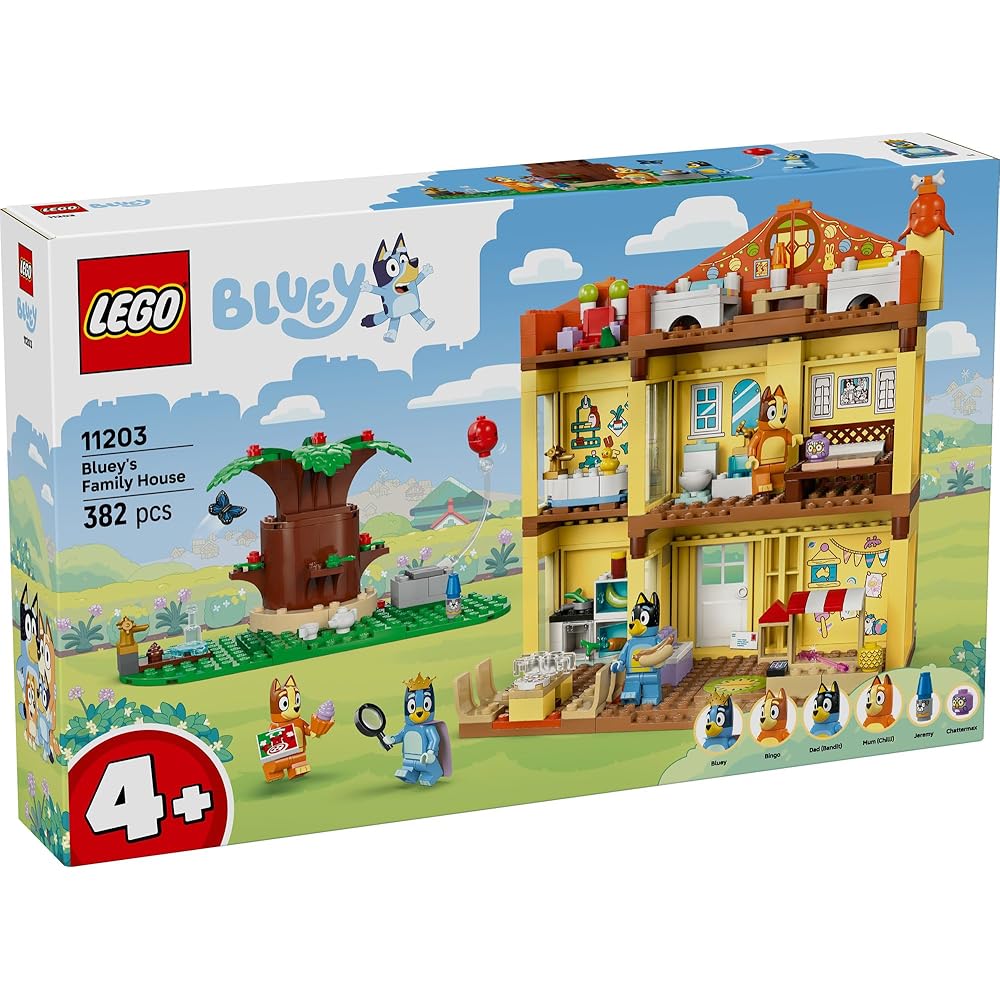 LEGO Bluey Family Home Building Toy for Kids Age 4-6 Educational Block Playset 11203