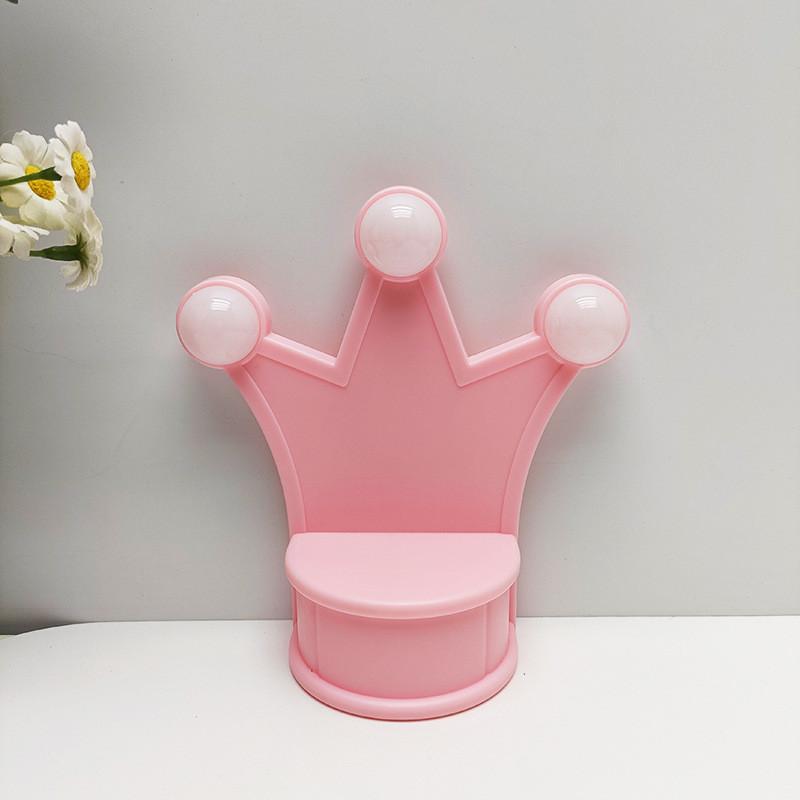 

Crown Chair Creative Night Light Childrens Handmade Diy Button Cell Supply Power розовый
