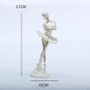 Graceful Dancing Girl Figurine And Schnauzer Wall Clock Modern Art Sculpture for Bedroom Office