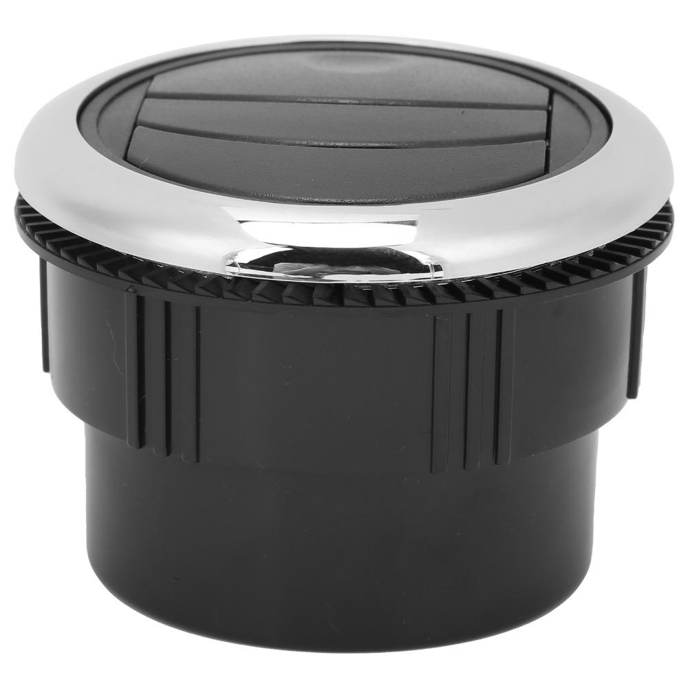 Outlet Cover 87mm Air Conditioning Outlet Black Round Shape AC Air Outlet ABS Air Vent Car Use