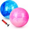 2/4 Pezzi Palla Rimbalzante con Pompa, Palle Rimbalzanti Marmo da 8,7 pollici Palla Calcio Gonfiabile in Gomma Giocattoli per Giochi Estivi all'Aperto per Bambini