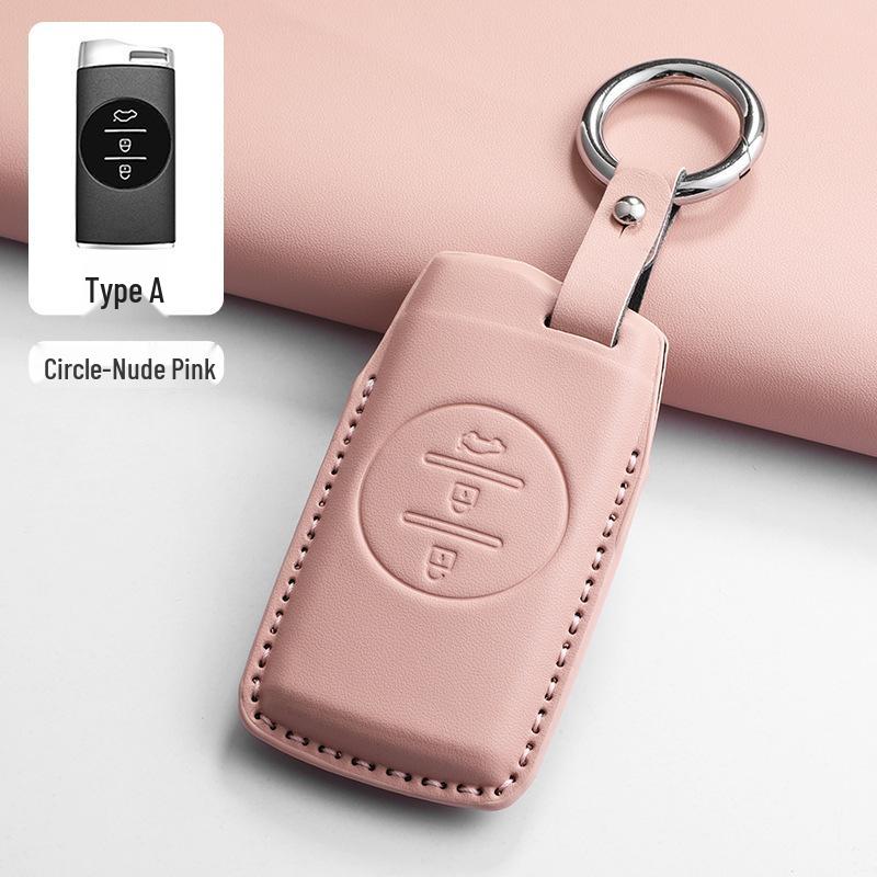 Chery Key Case for Tiggo 8, Tiggo 9, Arrizo 5, Tiggo 7 - Alcantara Key Bag with Buckle