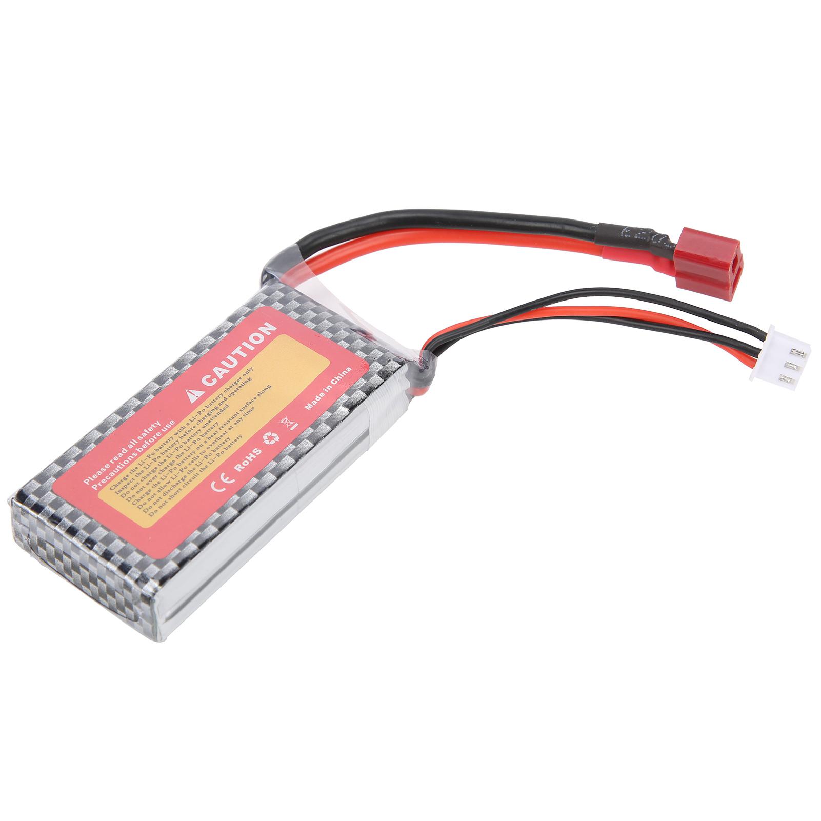 

Акумулятор LiPo 7.4V 1300mAh 30C з T-роз ємом, акумуляторна літієва батарея для радіокерованої машинки, човна, літака
