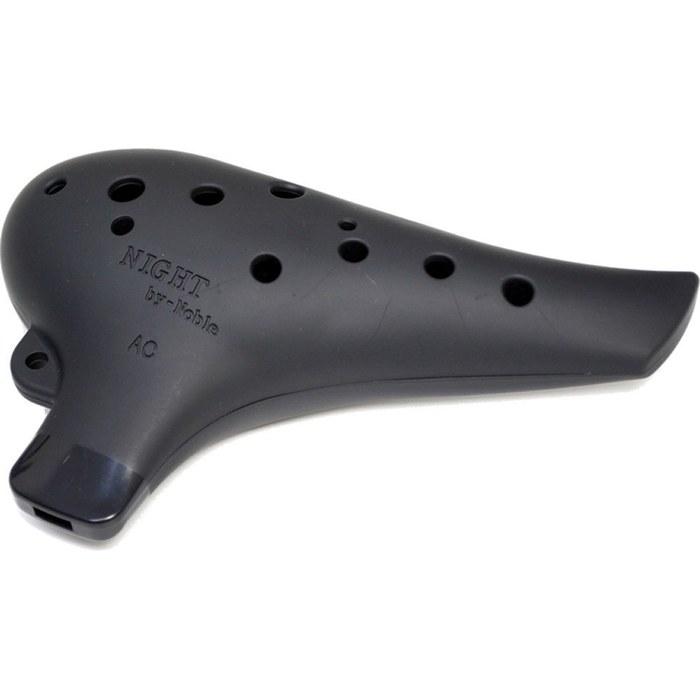 NIGHT by Noble Ocarina Plastic AC Black Rubber Finish Black (Rubber Finish)