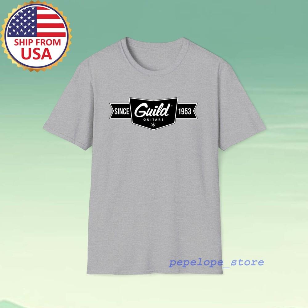 Guild Guitar Since 1953 Men#039;s Grey Size S5XL Unisex T-Shirt L