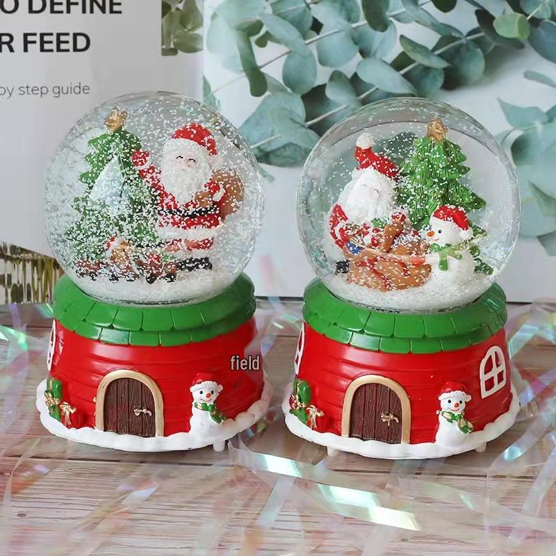 Glowing Crystal Ball Music Box: Perfect Christmas Gift & Home Decor for Friends or Kids