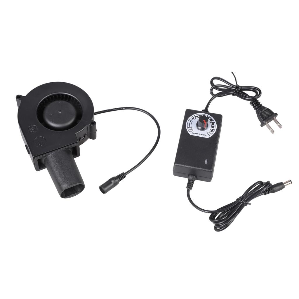 Powerful 5200RPM 12V Violent Fan With Plastic Nozzle Pet House Exhaust Fan For Electronics Cooling And Exhaust System