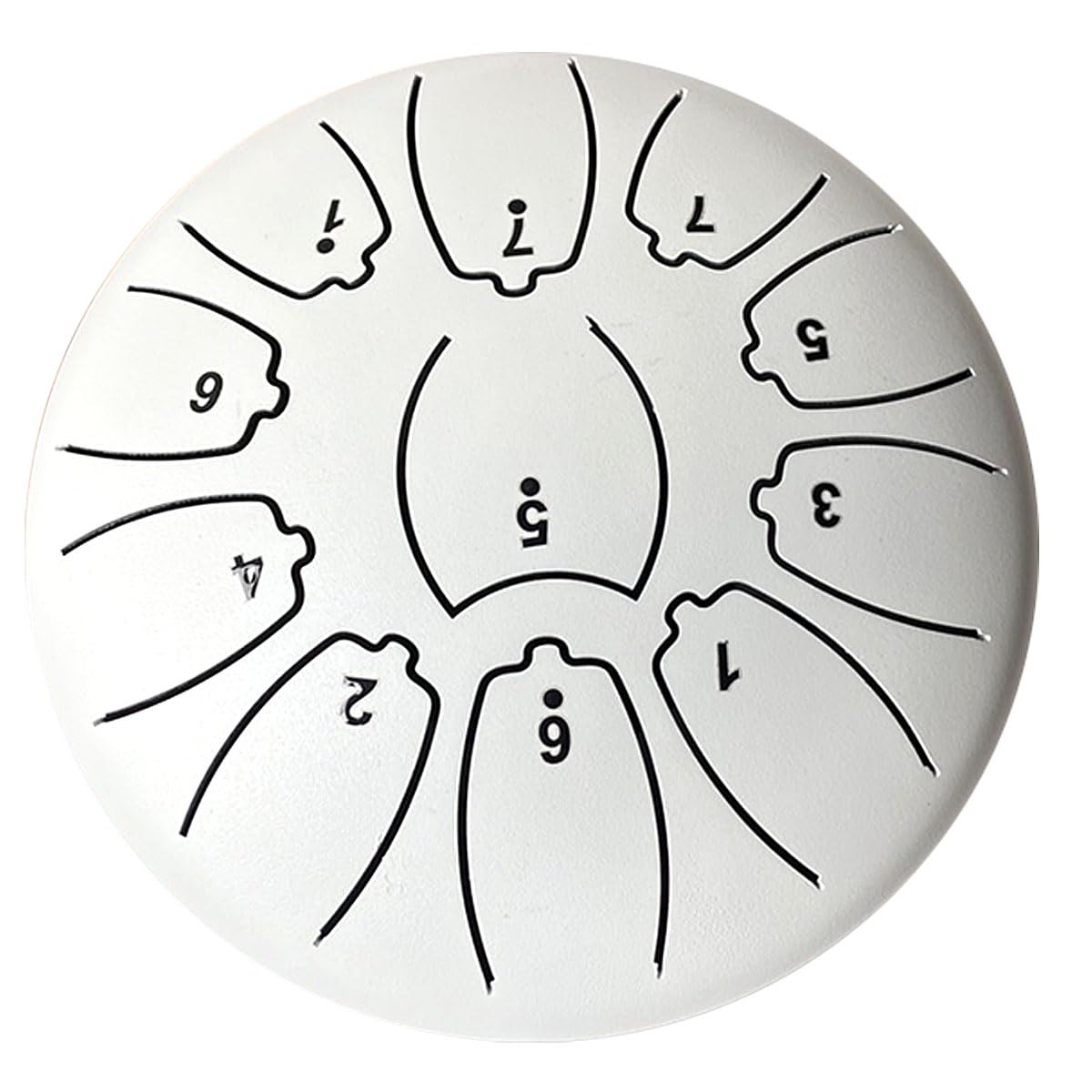 

Яонкаку Язычковый барабан Слит-драм 11 тонов 6 дюймов с сумкой для хранения Музыкальный инструмент Перкуссия Йога Медитация Дзен Молитва Ноты в комплекте (белый)