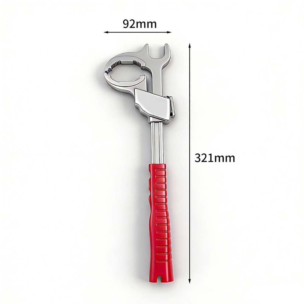Portable Universal Faucet Wrench Aluminum Alloy Multi-functional Plumbing Wrench Adjustable Sink Repair Tools