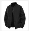 Men's American Style Cleanfit Quilted Harrington Bomber Jacket - Stand Collar, Autumn/Winter.