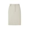 Langzi Triacetate Straight Commuter Skirt