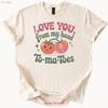 Love You From My Head Tomatoes T Shirt Cute Tomato Pun Vintage Graphic Designer Clothes Casual Soft Unisex Breathable