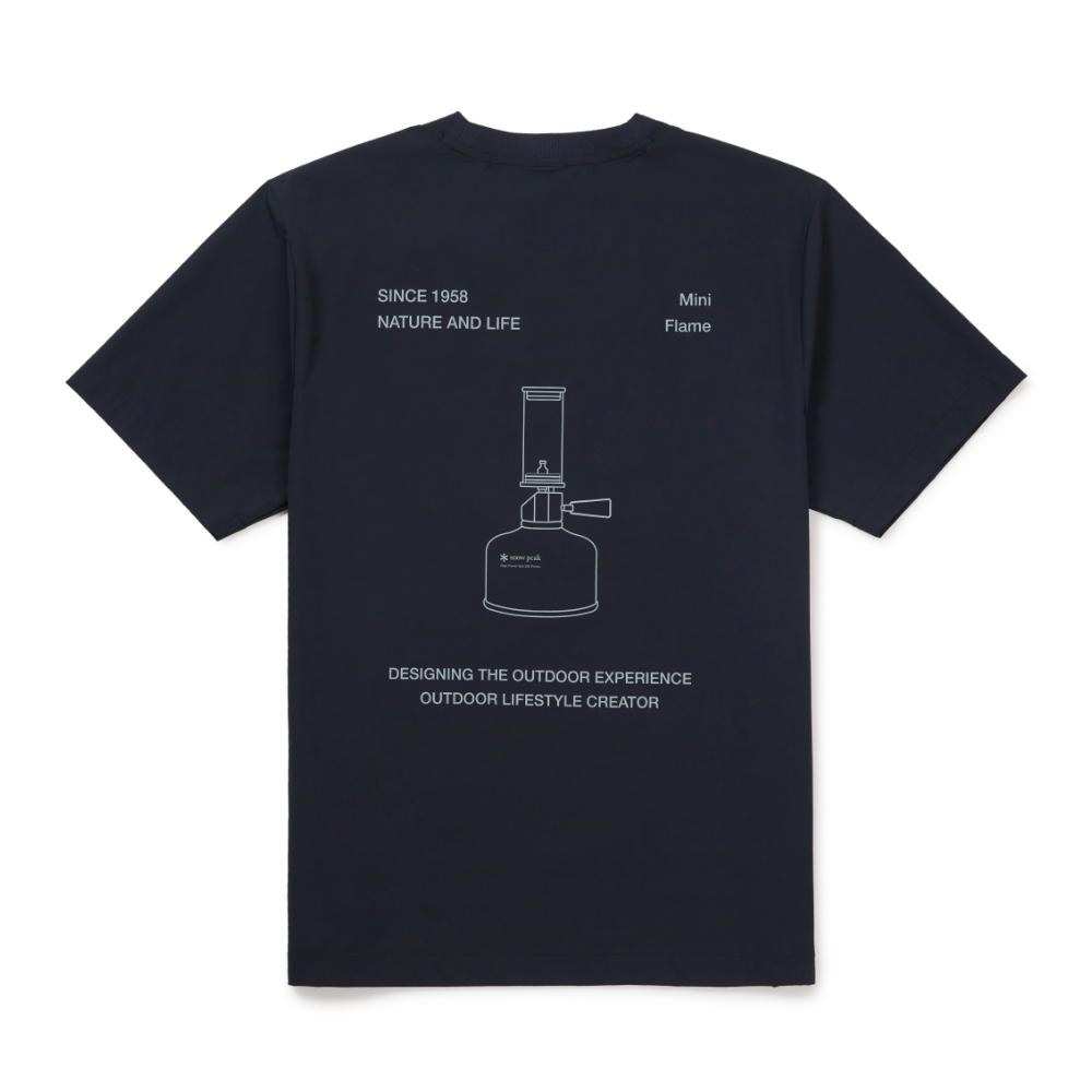 [Snowpeak] Aqua X Cooling Lamp Graphic Short Sleeve T-shirt Dark Navy (S26MMPTS88)