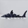Grey Shark 3D Printed Toys Body Joints Movable Simulation Marine Animals Shark Model Children Cognitive Toys Desktop Decoration