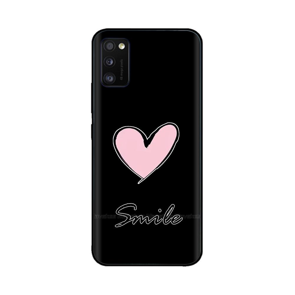 Voor Samsung Galaxy A41 Hoesje A415F Schattig Schattig Zacht Glad Vloeibaar Siliconen Volledige Bescherming Cover Voor Samsung A41 A 41 Siliconen Hoesjes