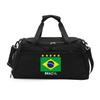 Reisetaschen mit Schuhfach Sport Fitness Basketballtaschen für Damen Herren Yogatasche Brasilienflagge Aufdruck Multifunktionstaschen