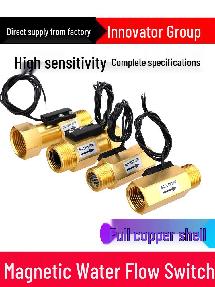 Ganzkupfer DN15/DN20 Magnetischer Wasser-Durchflusssensor Schalter