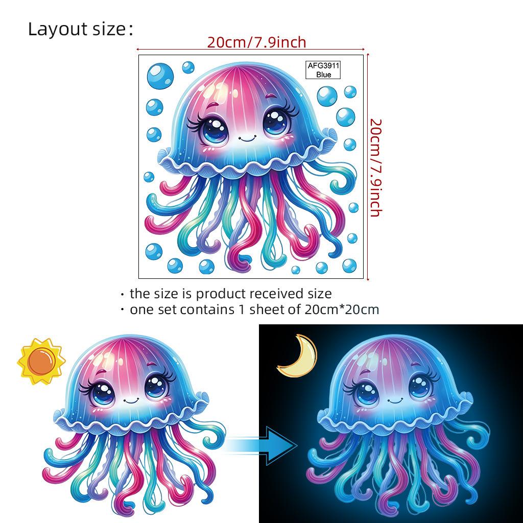 Luminous Fairy Mermaid Wall Stickers Kids Bedroom Home Decor Glow In The Dark Fairy Butterfly Decal Stickers Switch Wallpaper