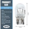10 PCS Car T20 1891/7443 Brake Bulb, Quartz Glass Waterproof White #7443