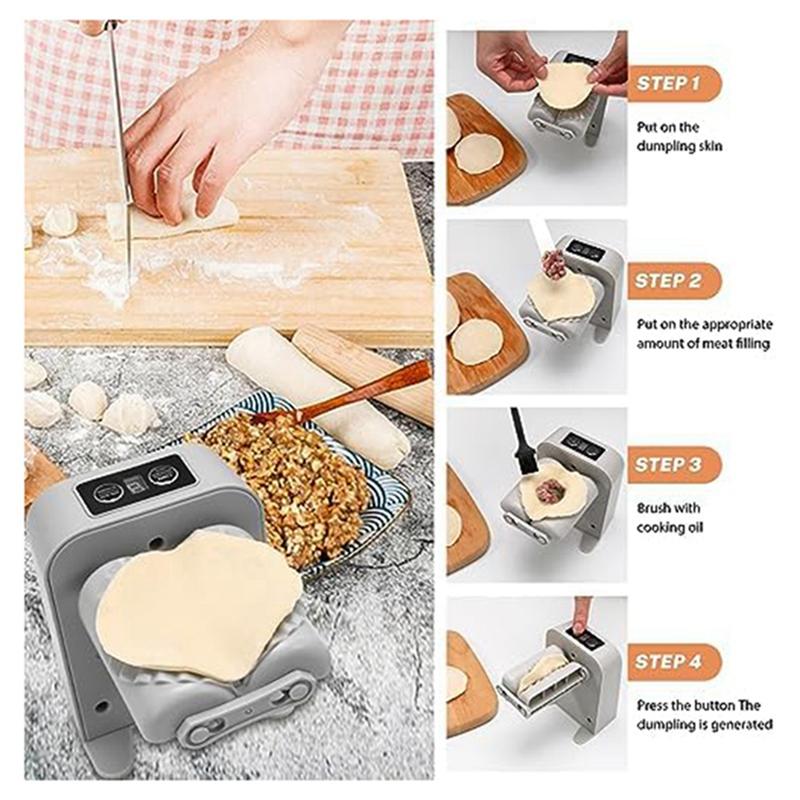 ABWR-Бытовой Quicken-Пресс-форма для лепки пельменей Автоматический простой инструмент для лепки пельменей USB-зарядка