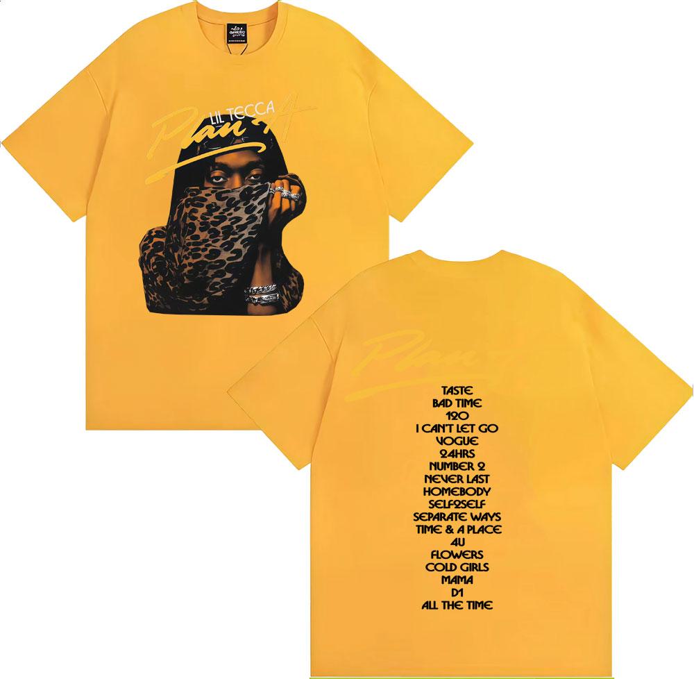 

Rapper Lil Tecca Plan A Album Tour Graphic T Shirts Men s Clothing Fashion Trend Cool T-shirt Casual Cozy Oversized T Shirt Tops XL