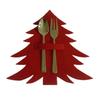 Rotes und Grünes Weihnachtsbaum Besteckset Messer und Gabel Matte Tischdekorationsartikel Haushaltsbequemlichkeitszubehör