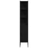Bathroom Furniture Set with Shelf 4 Pcs Black Particleboard