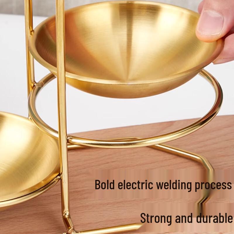 Gold Double Ladle Holder Rack