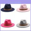 Classic Fedora Hat With Wide Brim For Women Men Fall Winter Fashion Accessory