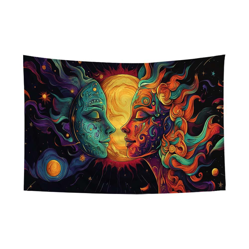 Fluorescent Festival Atmosphere Wall Hanging - Artistic Decoration Cloth