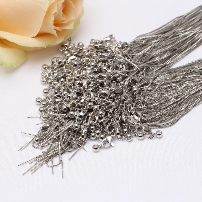 Diy Handmade 14K Bag Gold Color Retention, Chain Universal Chain Adjustment Box Chain Copper Plated Color Retention Necklace