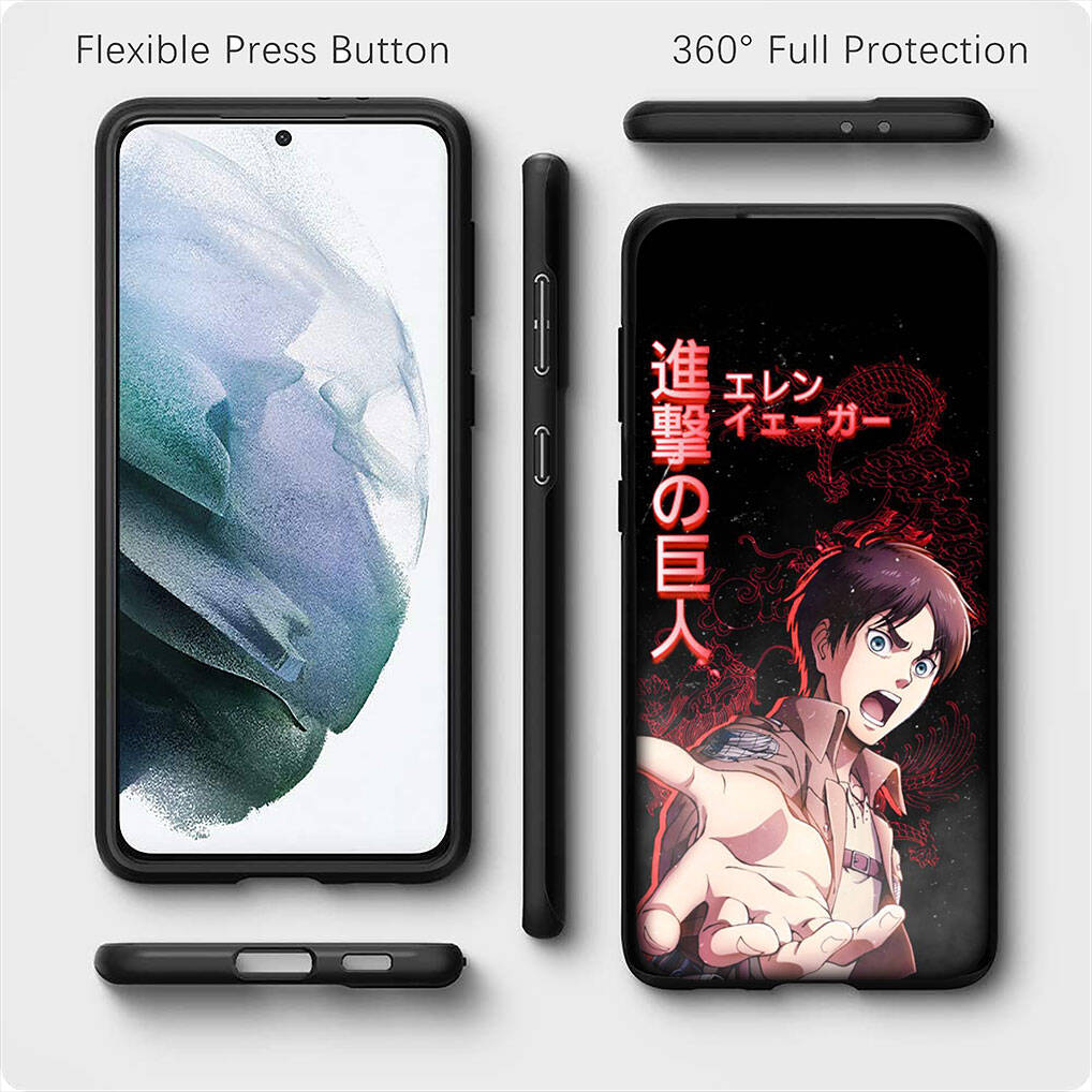 for Samsung Galaxy S25 S24 S23 S22 Ultra FE Plus A17 A37 A57 A56 A55 A06 A16 A15 A36 A26 A35 A05 A25 A54 Phone Case Lovely Attack on Titan Levi Cover