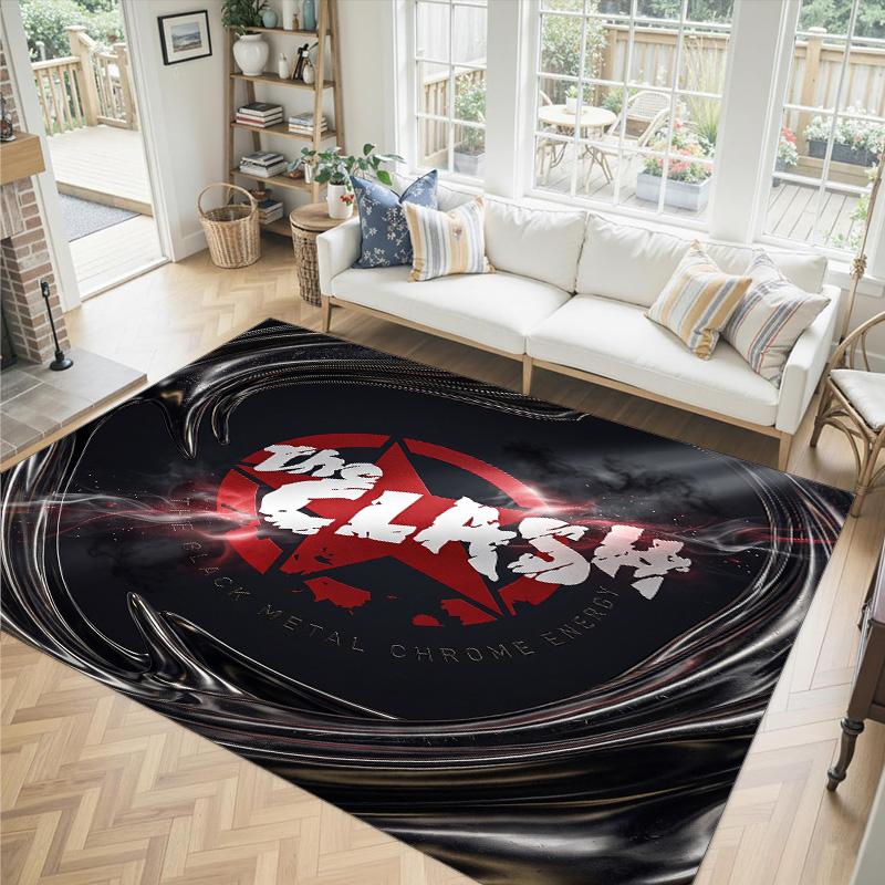 The Clash Design Crystal Velvet Carpet Cozy Non?Slip Printed Rug For Bedroom Living Room Entrance