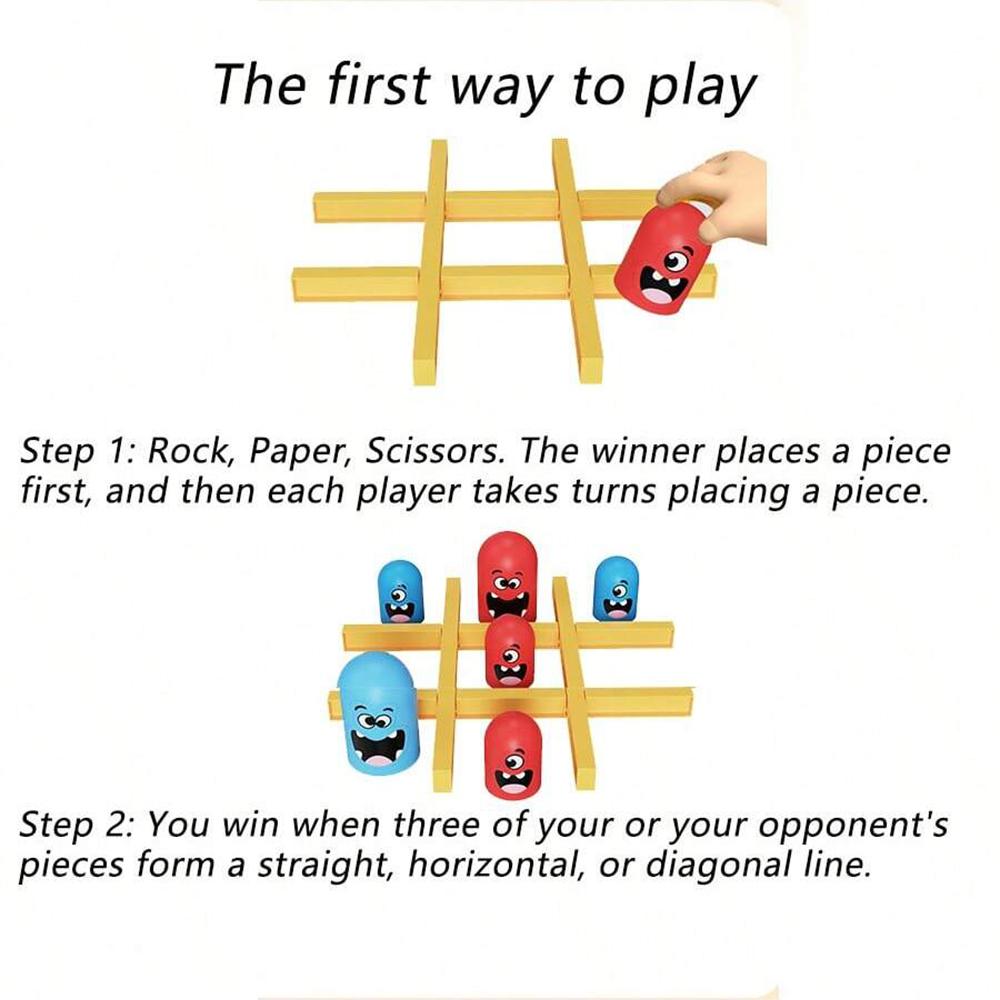 Non-Toxic Funny Table Board Games Tic Tac Toe Intellectual Big Eating Small Chess Interactive Multiplayer Party Games Toys Christmas
